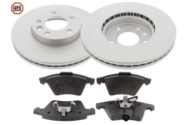 Brake disc set with carbon brake pads - front (47779HPS), VW Bus T5